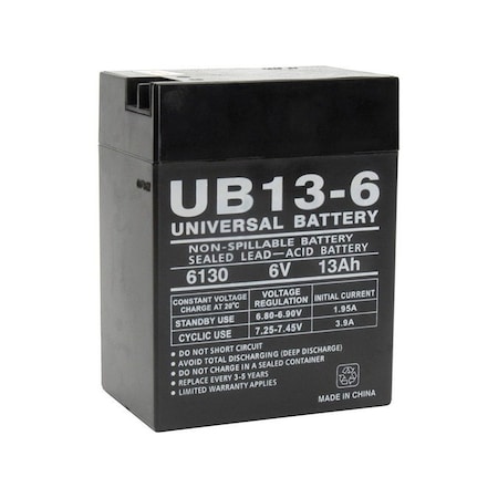 Upg UPG 13 Ah 6 V Lead Acid Automotive Battery 86452